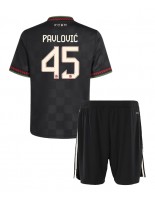 Otroške Nogometnih dresov Bayern Munich Aleksandar Pavlovic #45 Tretji 2025-26 Kratki rokavi (+ hlače)